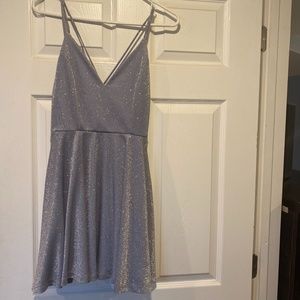 Windsor Sparkly Blue Back Glitter Dress